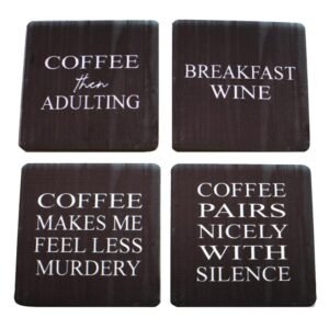 Set Of 4 Coaster Coffee
