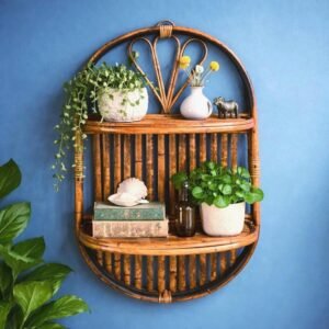 Bamboo Foldable Wall Shelf