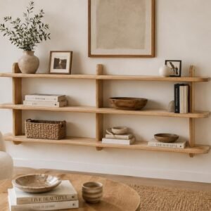 Modern Wooden Wall Shelf