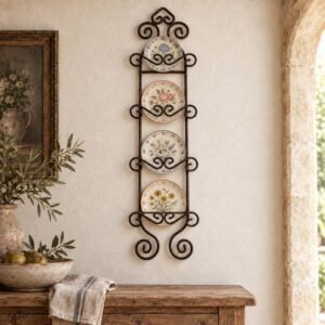 Iron Scroll Wall Rack